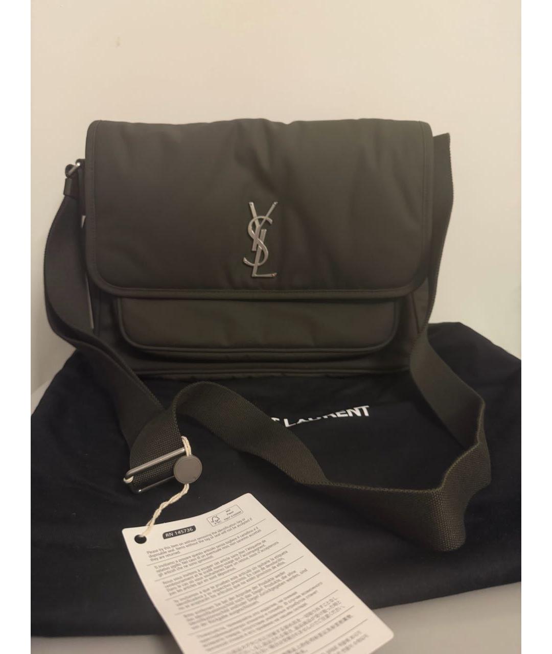 SAINT LAURENT Тканевая сумка на плечо, фото 5