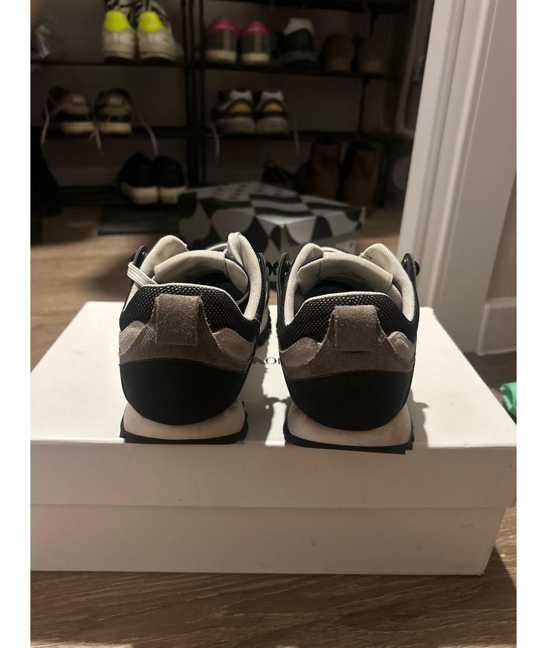 EMPORIO ARMANI Мульти текстильные низкие кроссовки / кеды, фото 4