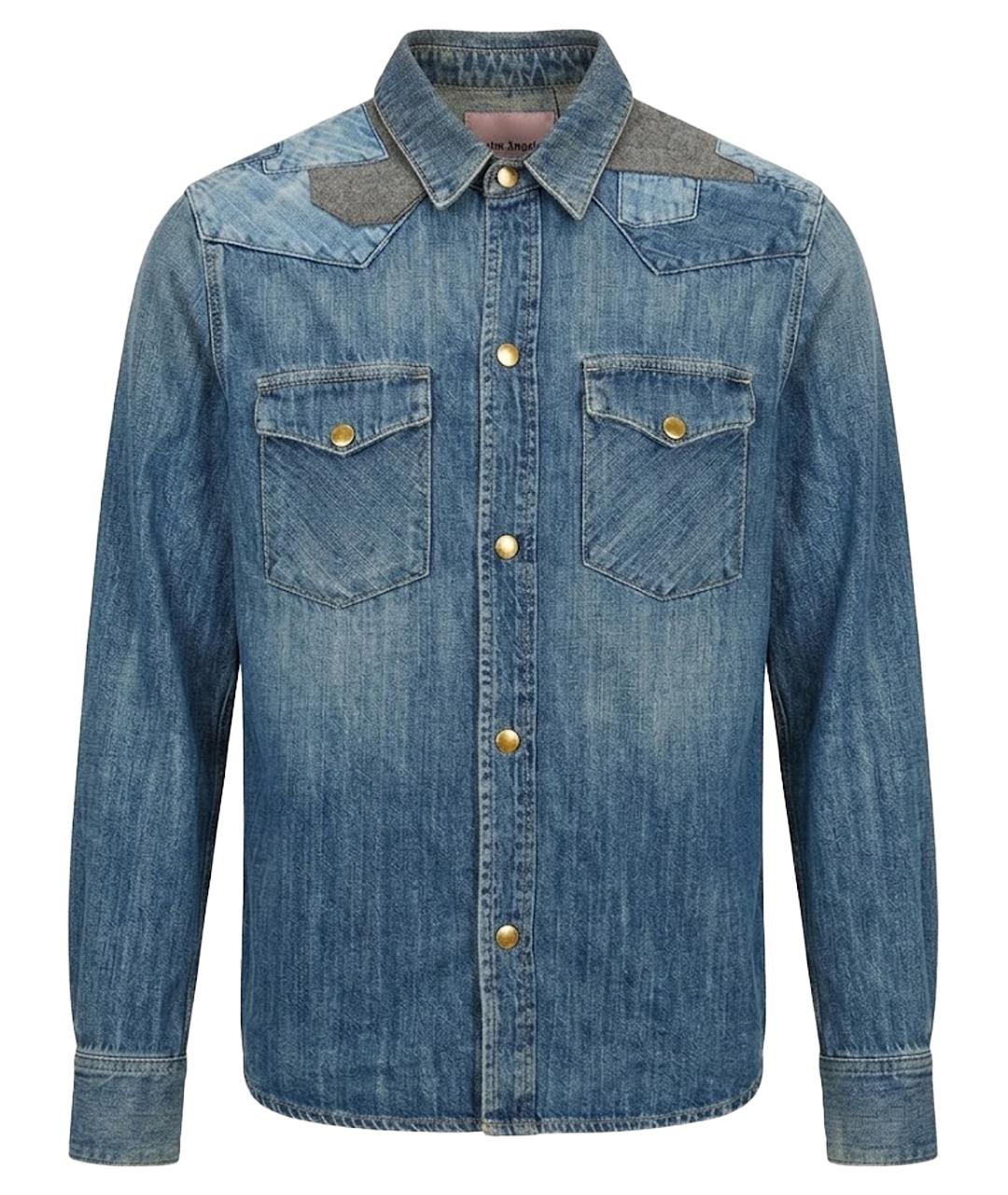 PALM ANGELS Синяя хлопковая куртка, фото 1