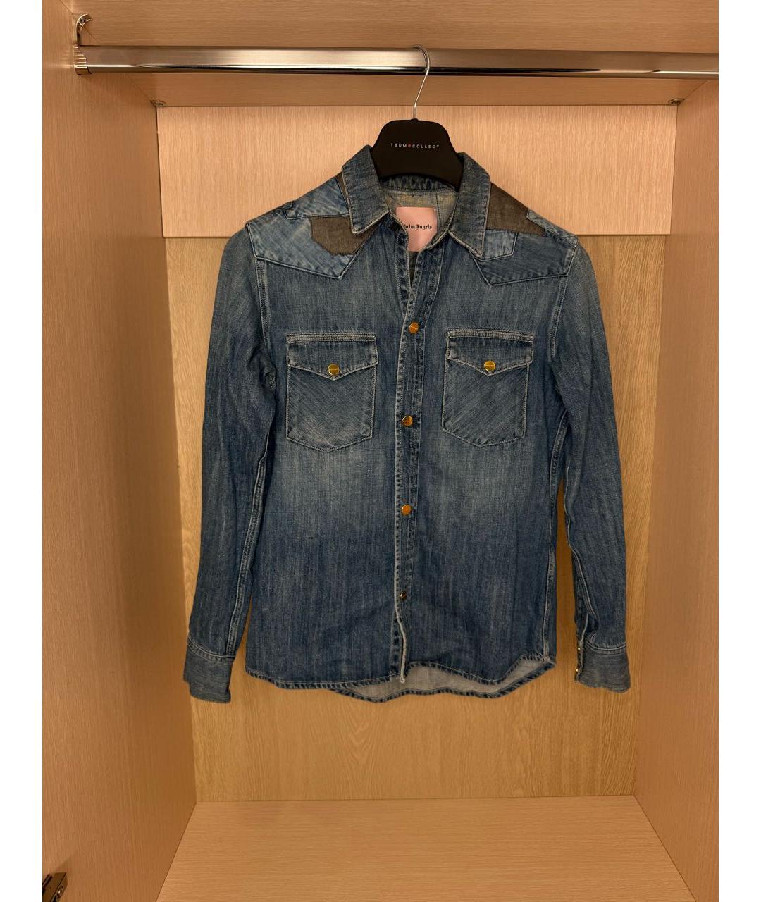 PALM ANGELS Синяя хлопковая куртка, фото 6