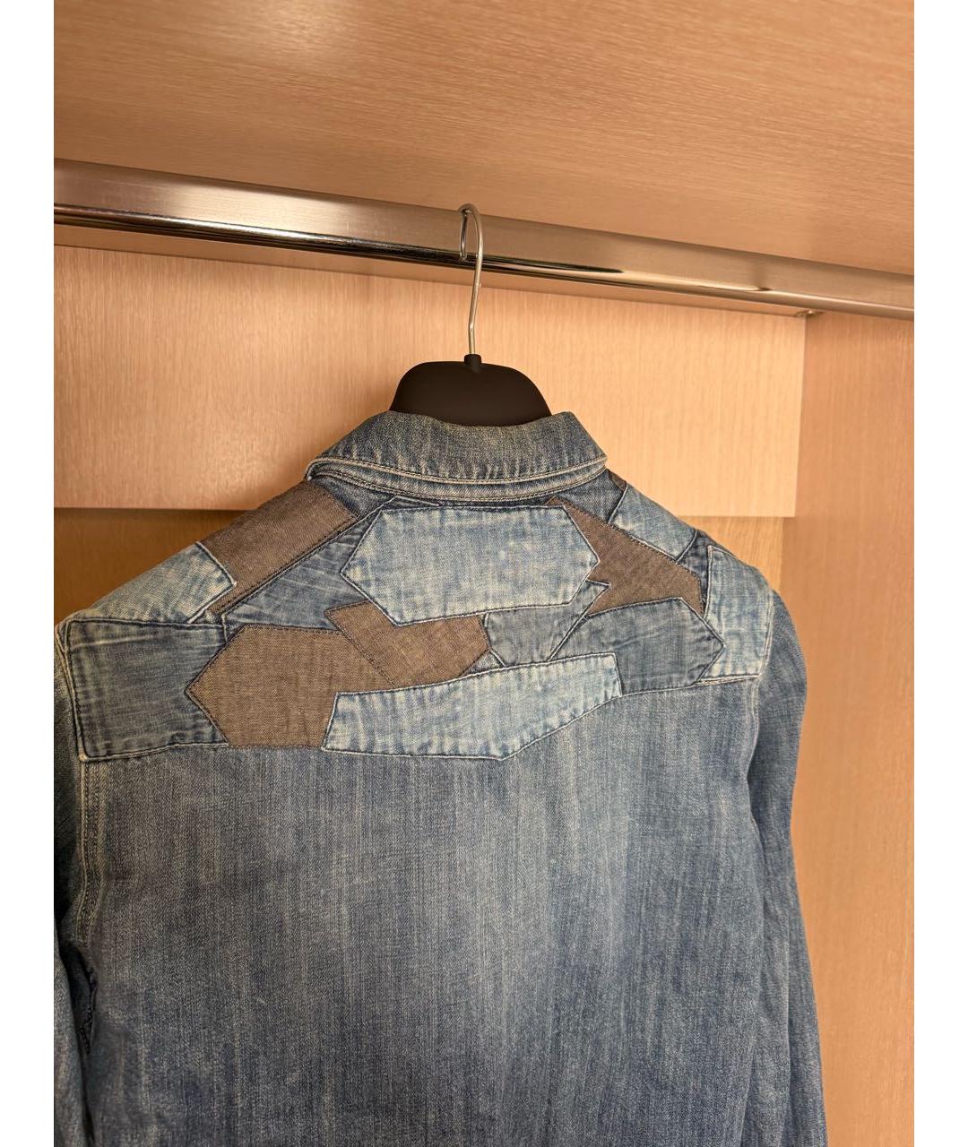 PALM ANGELS Синяя хлопковая куртка, фото 2