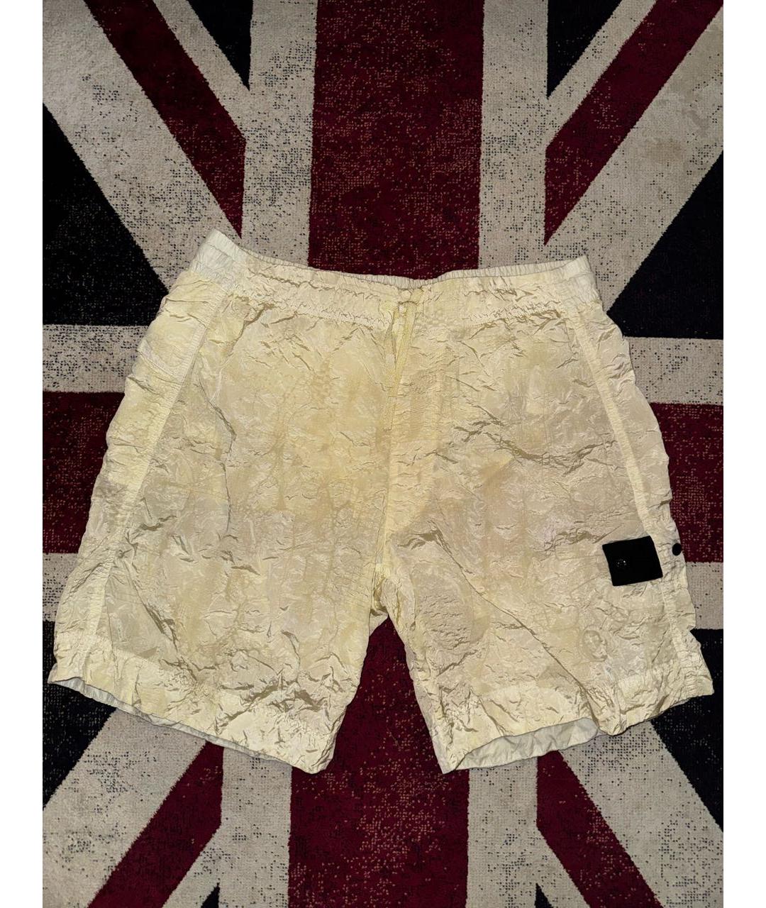 STONE ISLAND SHADOW PROJECT Бежевые полиамидовые шорты, фото 9