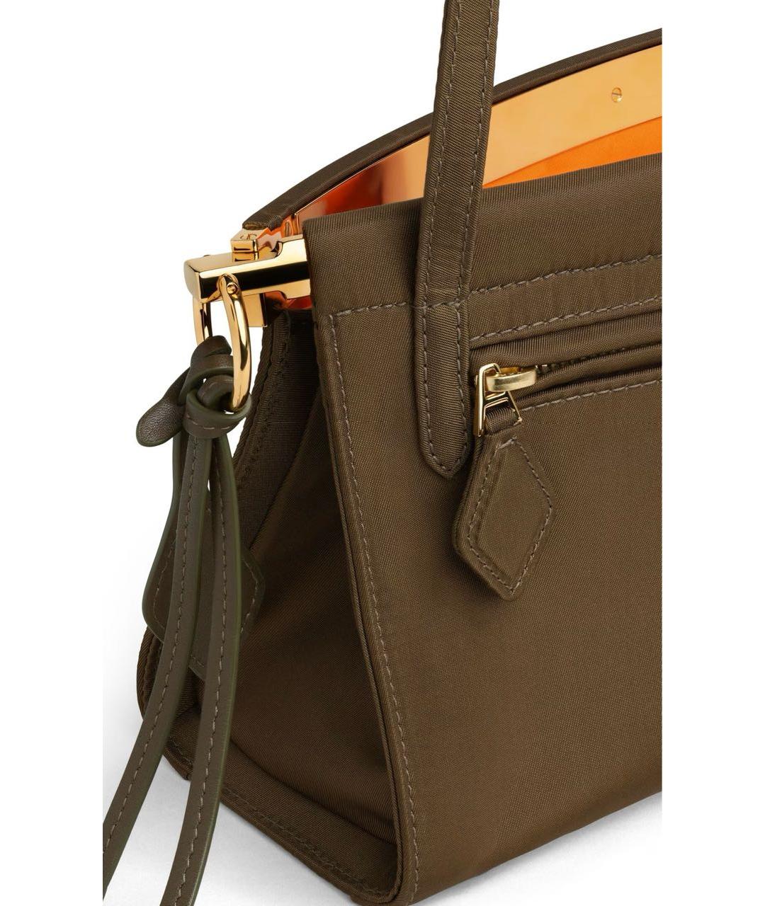 ALAIA Коричневая сумка с короткими ручками, фото 3