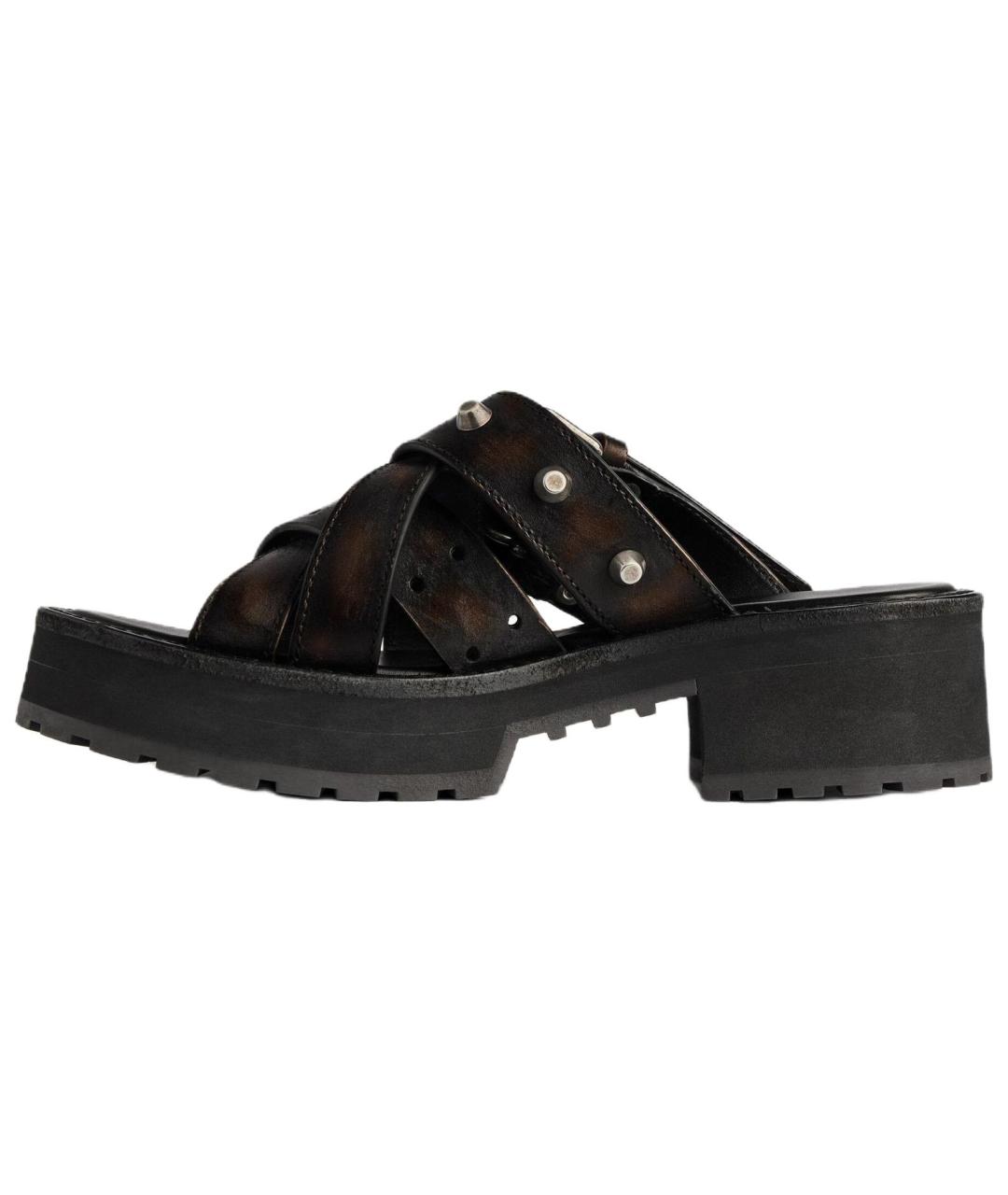 BALENCIAGA Коричневые босоножки, фото 2