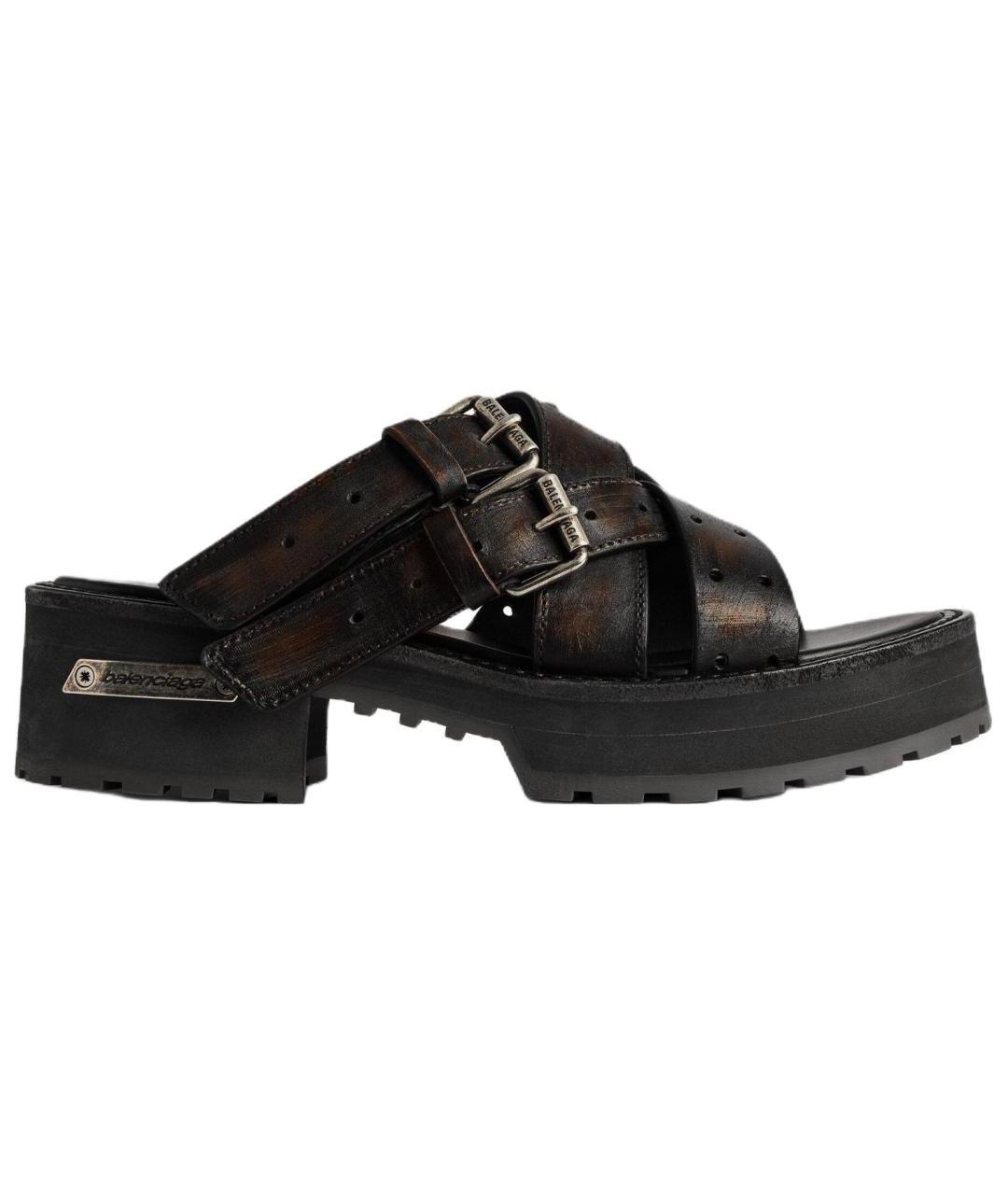 BALENCIAGA Коричневые босоножки, фото 1