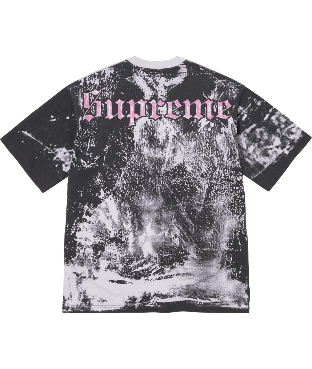SUPREME Розовая футболка, фото 2