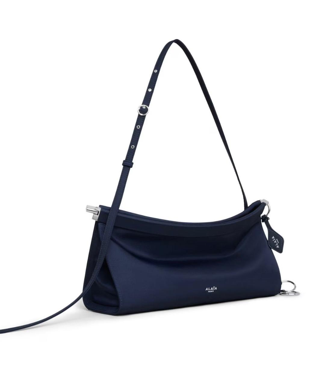 ALAIA Темно-синяя сумка с короткими ручками, фото 2
