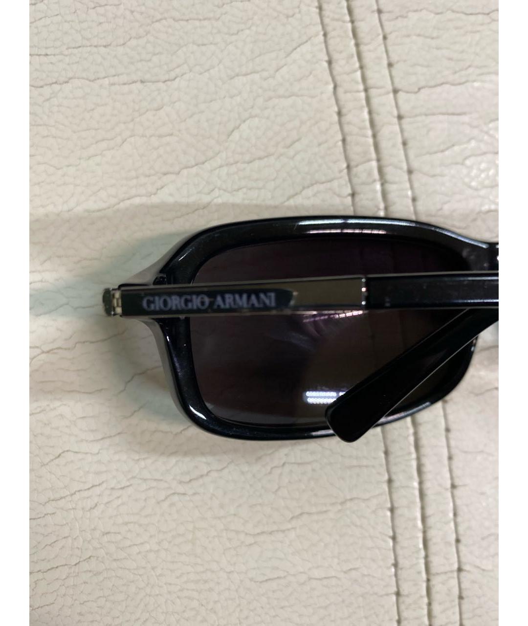 GIORGIO ARMANI Черные пластиковые солнцезащитные очки, фото 3