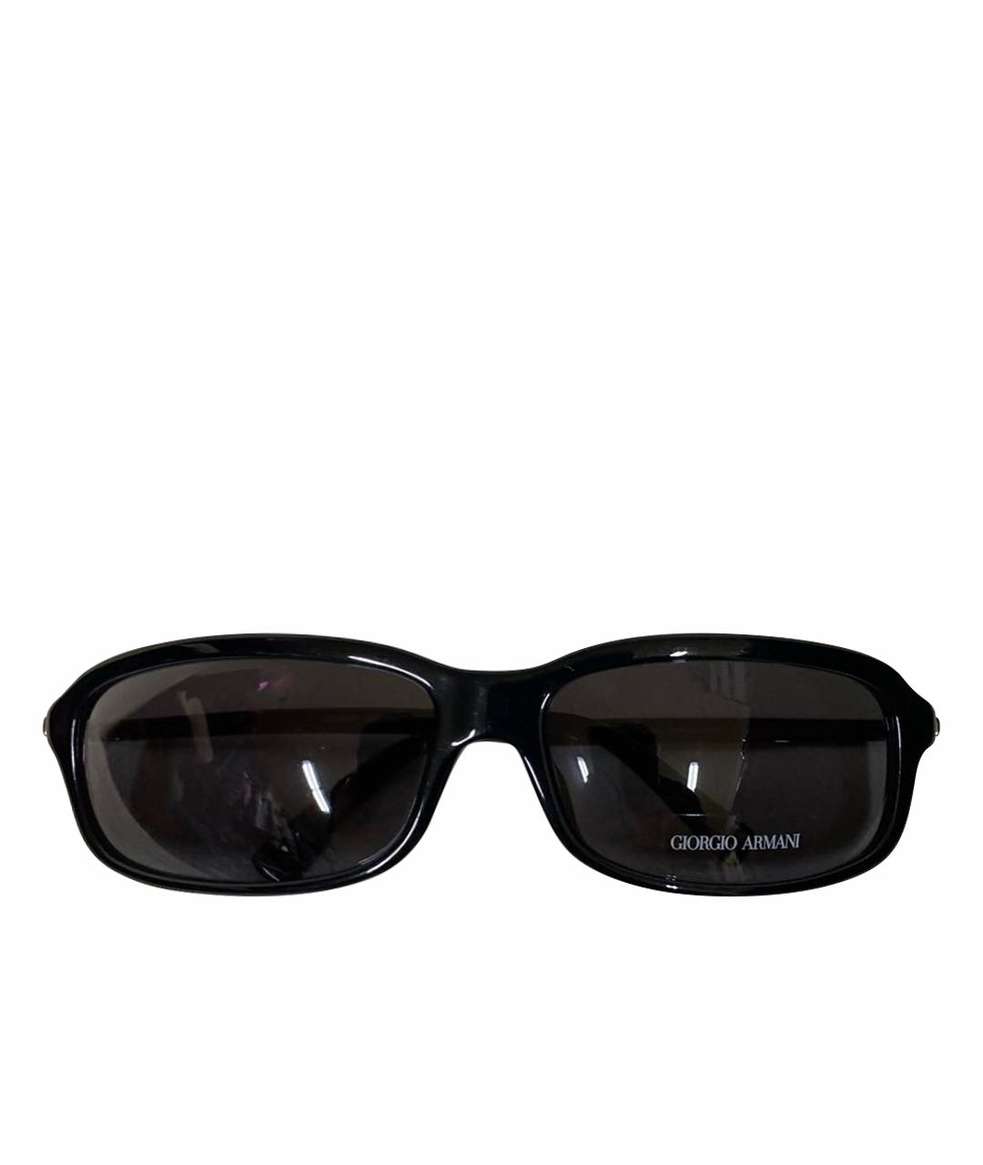 GIORGIO ARMANI Черные пластиковые солнцезащитные очки, фото 1