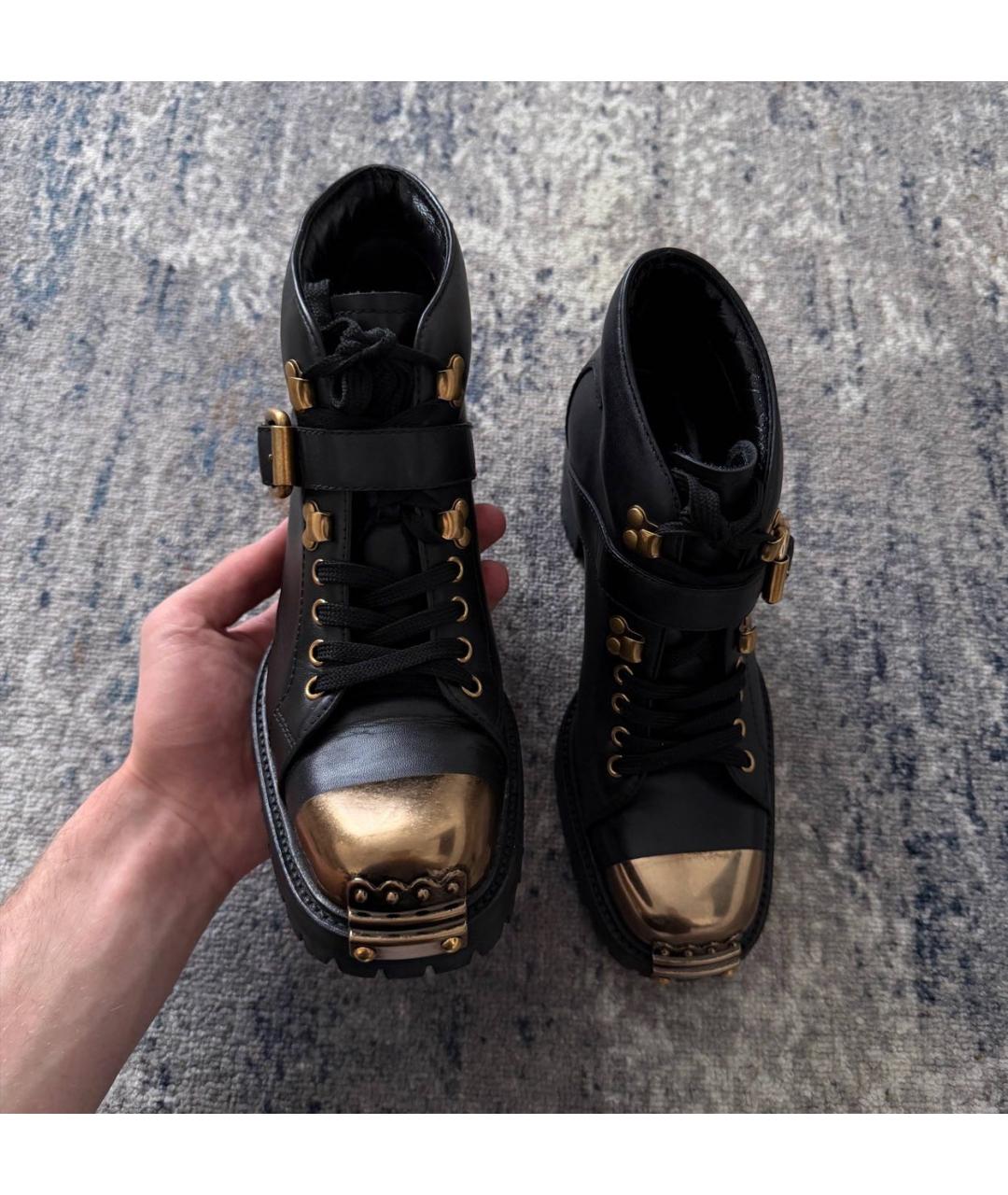 MIU MIU Черные кожаные ботильоны, фото 2