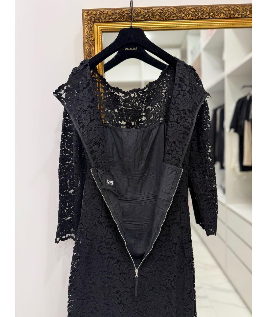 DOLCE&GABBANA Черное вечернее платье, фото 6