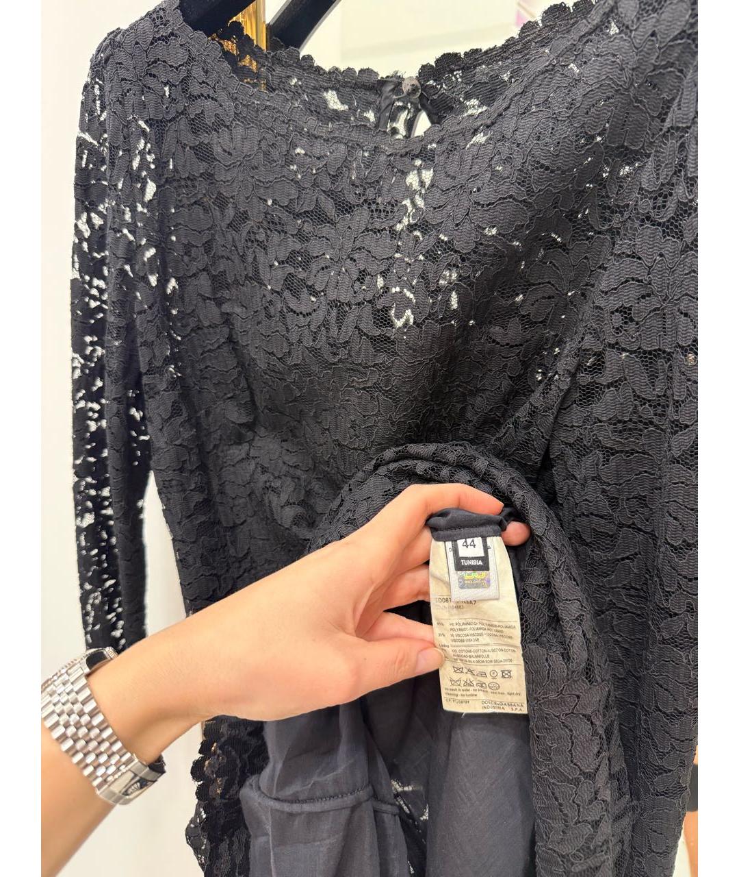 DOLCE&GABBANA Черное вечернее платье, фото 7