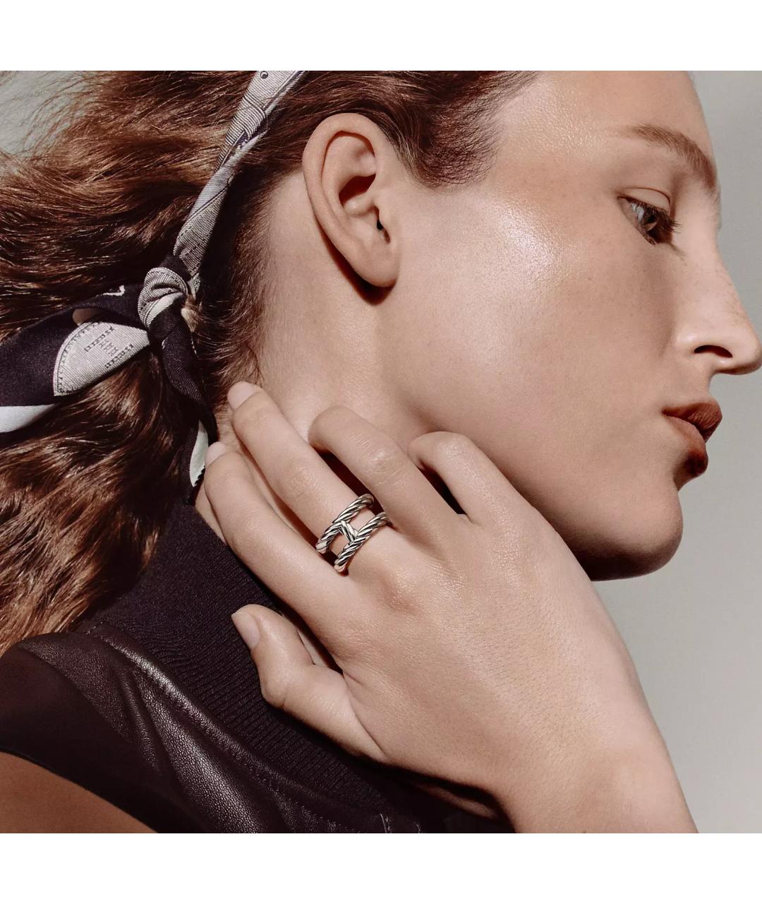 HERMES Серебряное серебряное кольцо, фото 3
