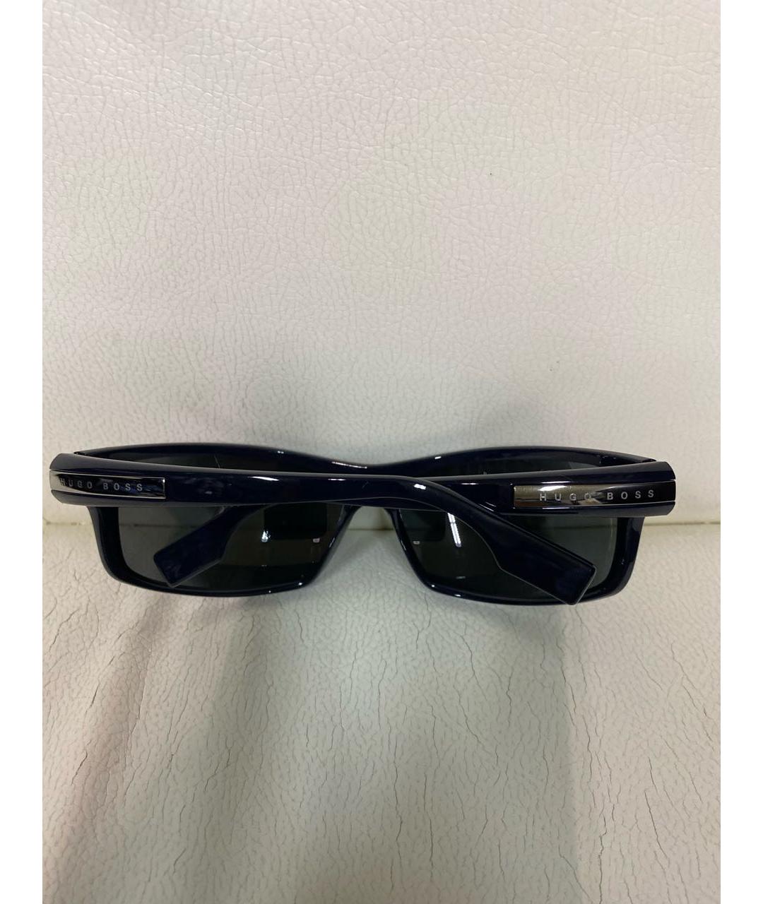 HUGO BOSS Темно-синие пластиковые солнцезащитные очки, фото 2