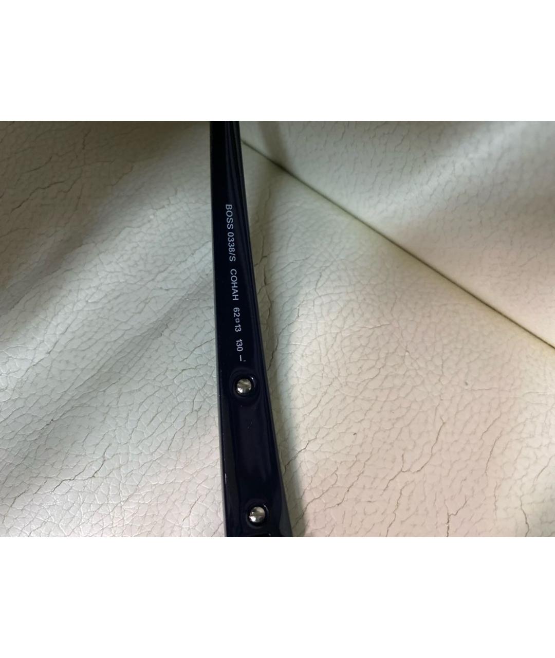 HUGO BOSS Темно-синие пластиковые солнцезащитные очки, фото 6