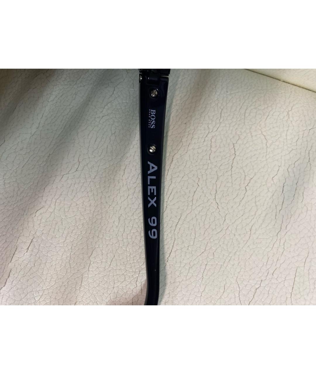 HUGO BOSS Темно-синие пластиковые солнцезащитные очки, фото 4