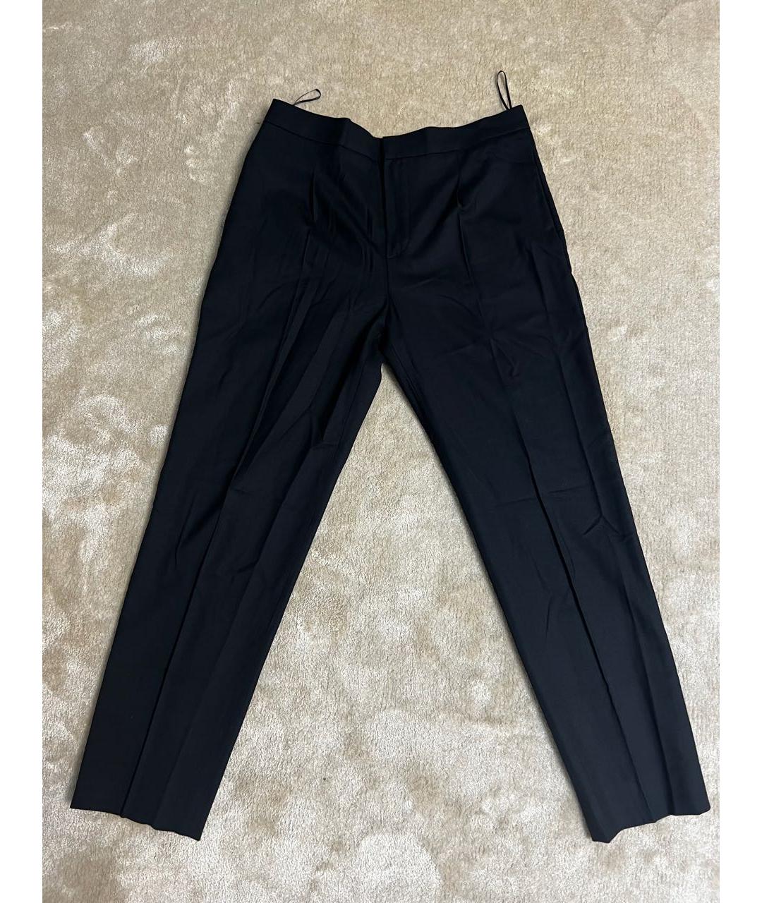 CHLOE Черные шерстяные брюки узкие, фото 6