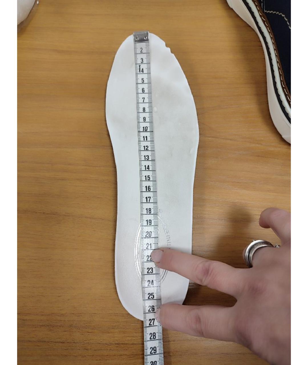 TOD'S Темно-синие текстильные слипоны, фото 8