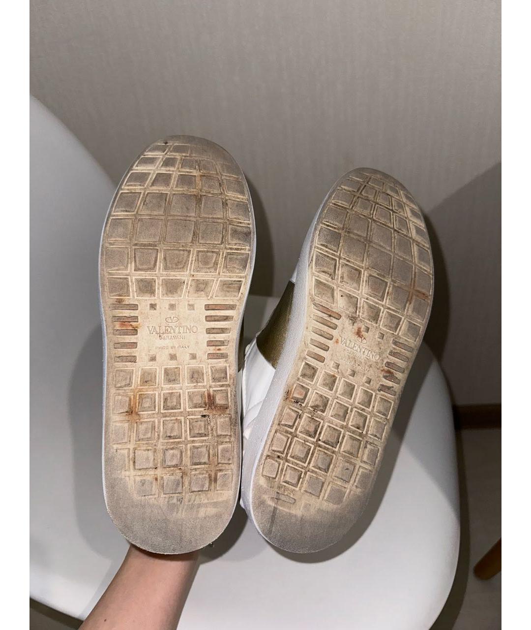 VALENTINO Белые кожаные кеды, фото 6