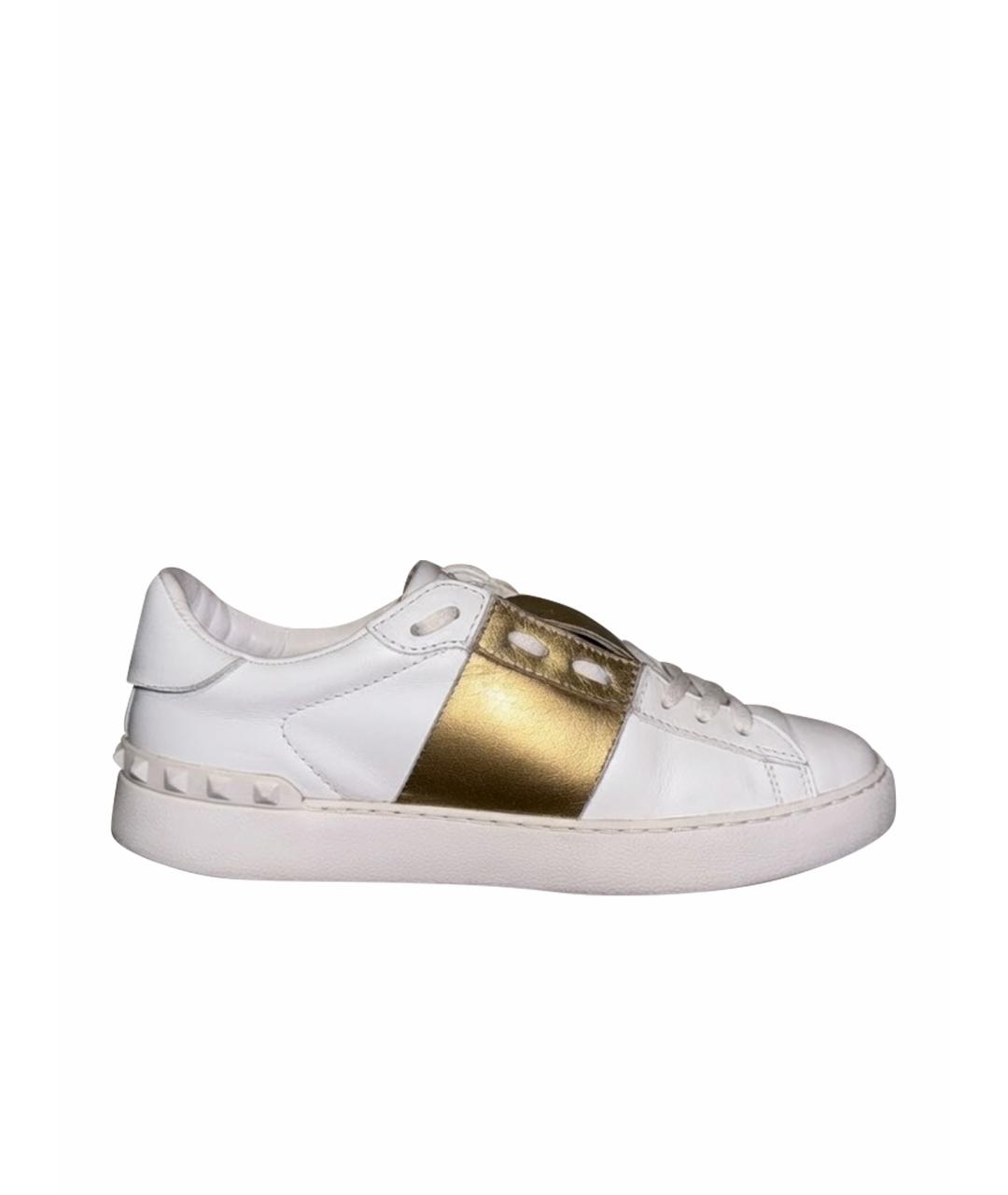 VALENTINO Белые кожаные кеды, фото 1