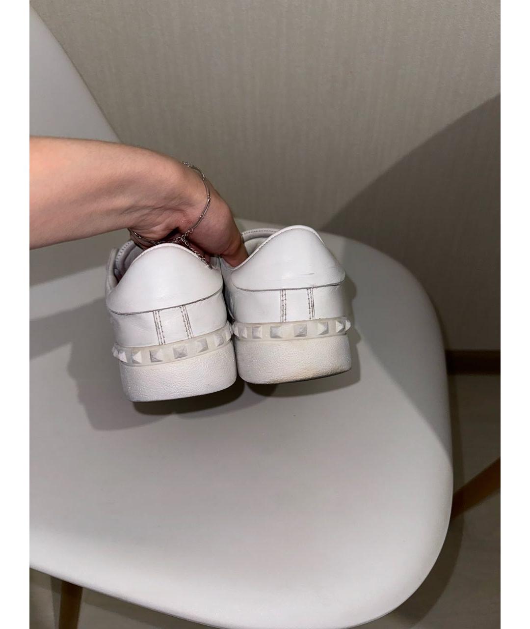 VALENTINO Белые кожаные кеды, фото 5
