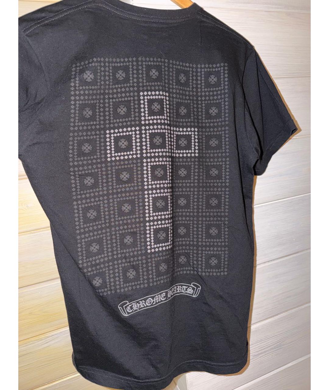CHROME HEARTS Черная хлопковая футболка, фото 2