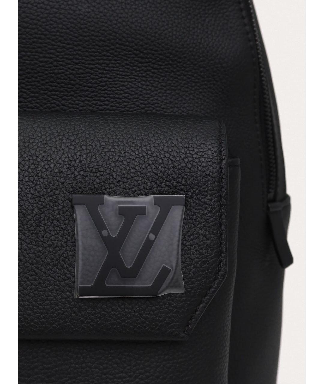 LOUIS VUITTON Черный кожаный рюкзак, фото 5