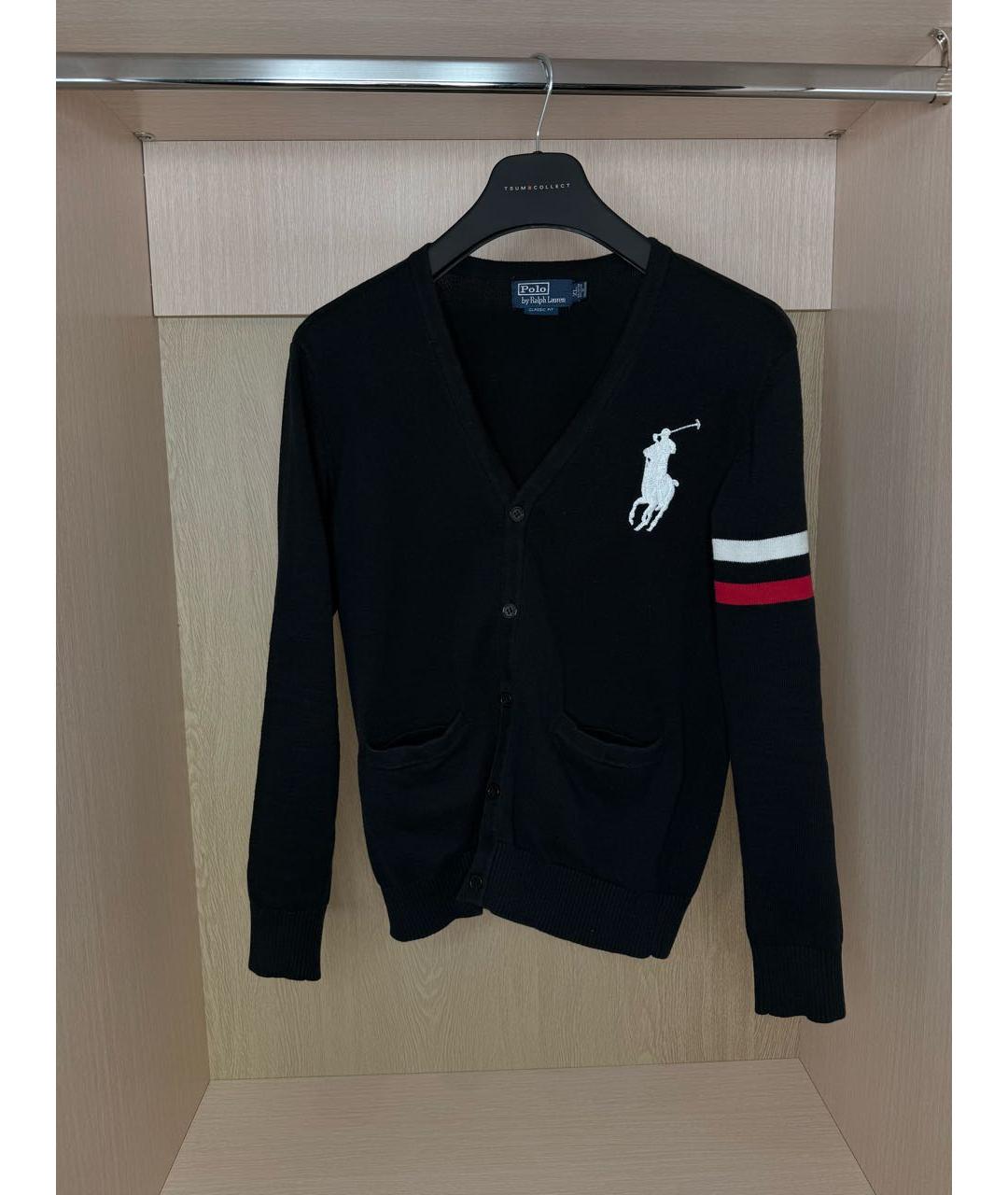 POLO RALPH LAUREN Черный хлопковый джемпер / свитер, фото 5