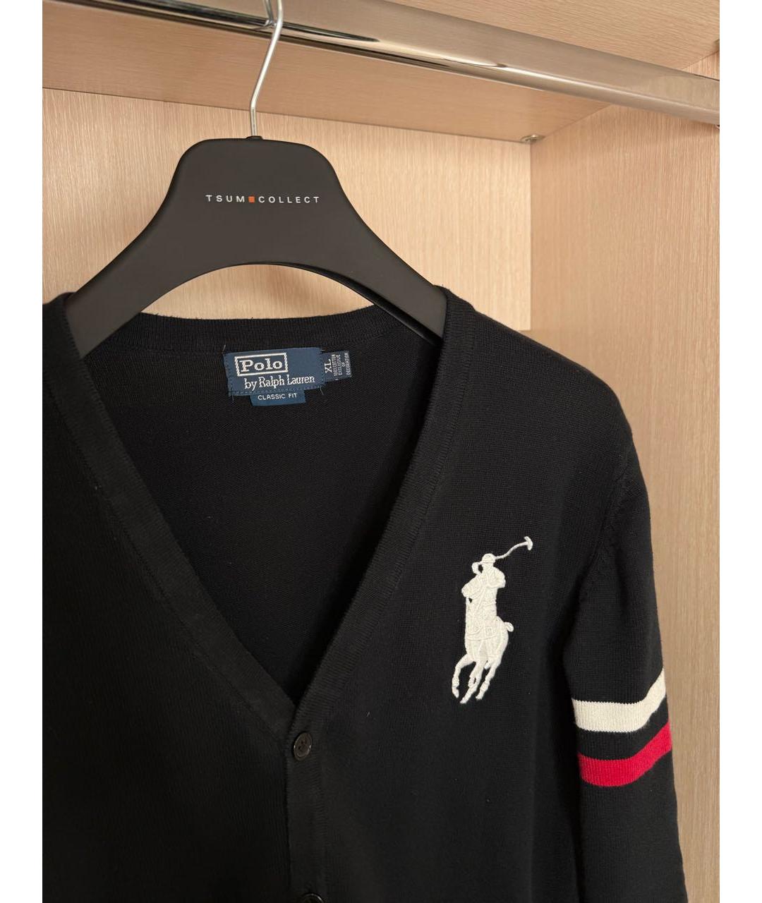 POLO RALPH LAUREN Черный хлопковый джемпер / свитер, фото 3