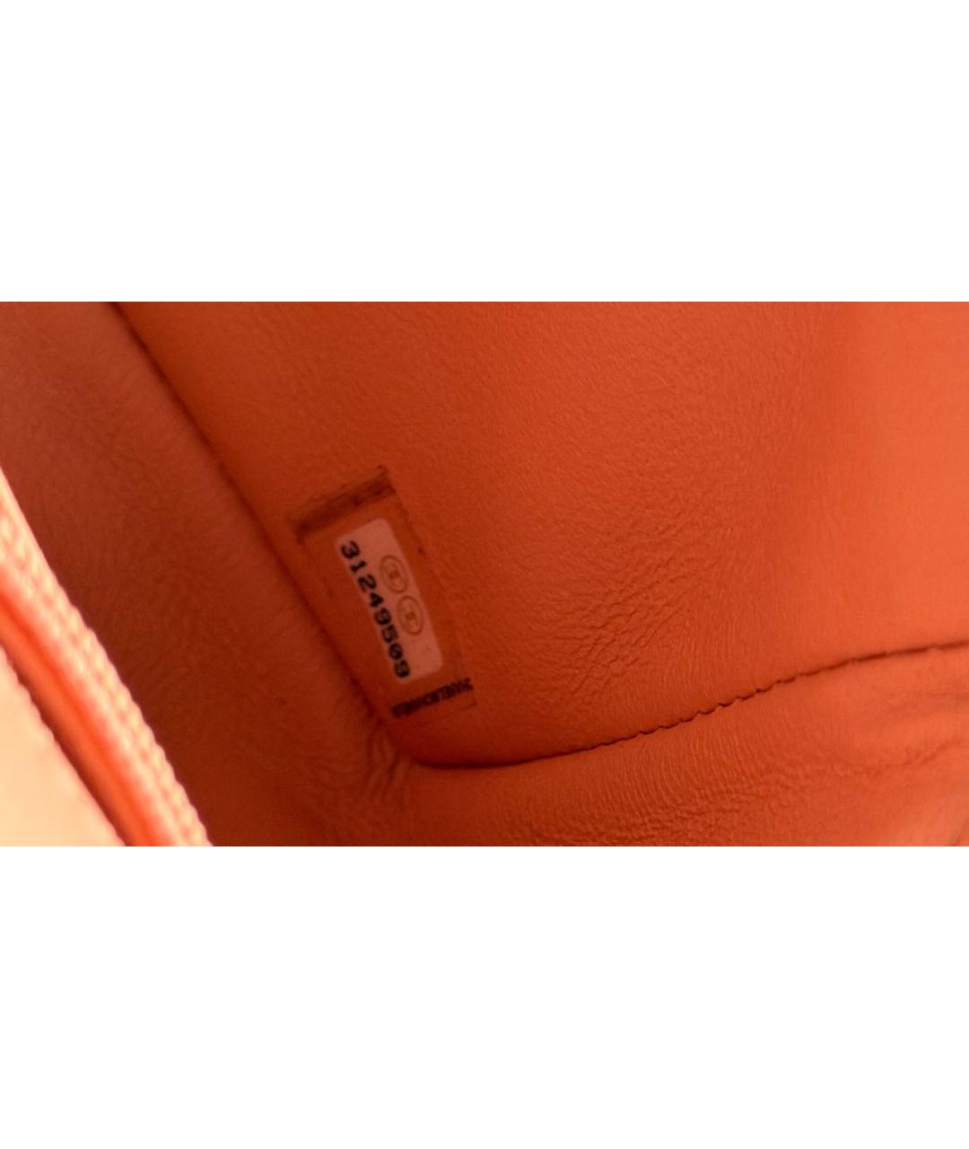 CHANEL Розовая кожаная сумка через плечо, фото 8