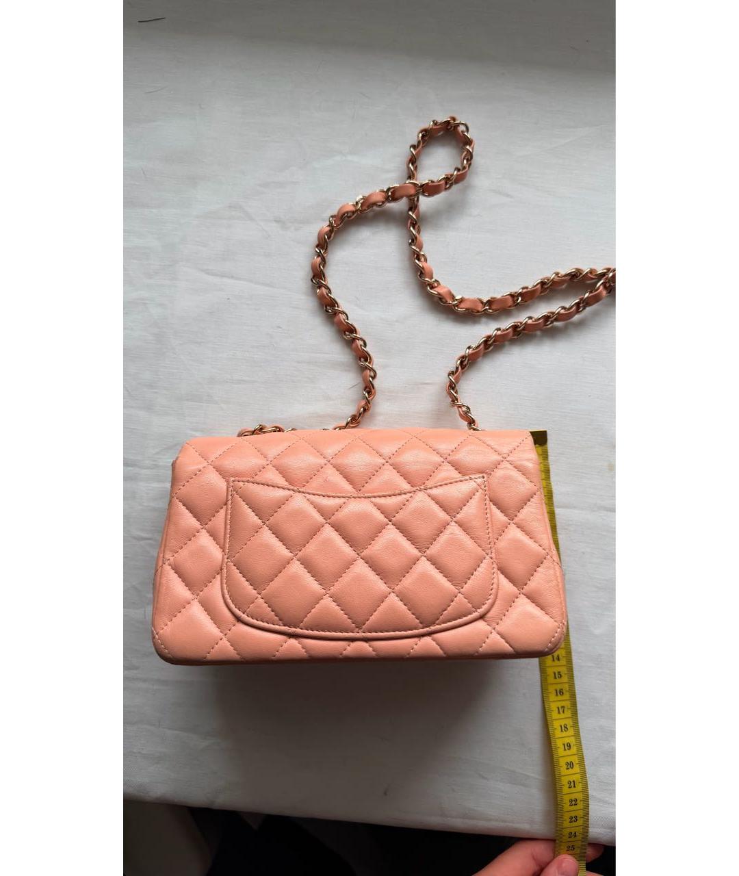 CHANEL Розовая кожаная сумка через плечо, фото 3