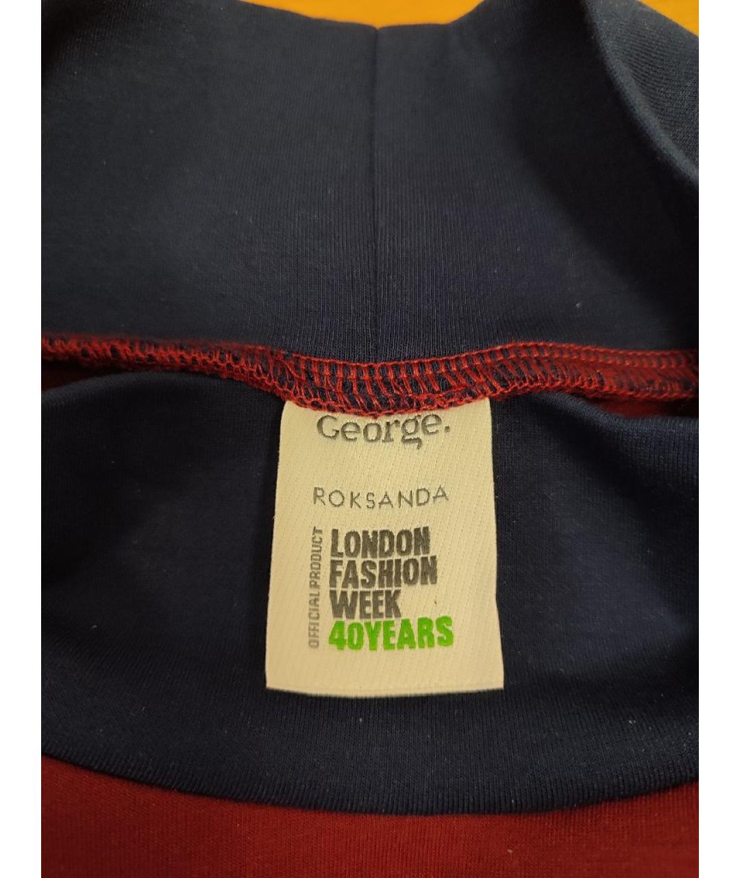 ROKSANDA Бордовое полиэстеровое повседневное платье, фото 3