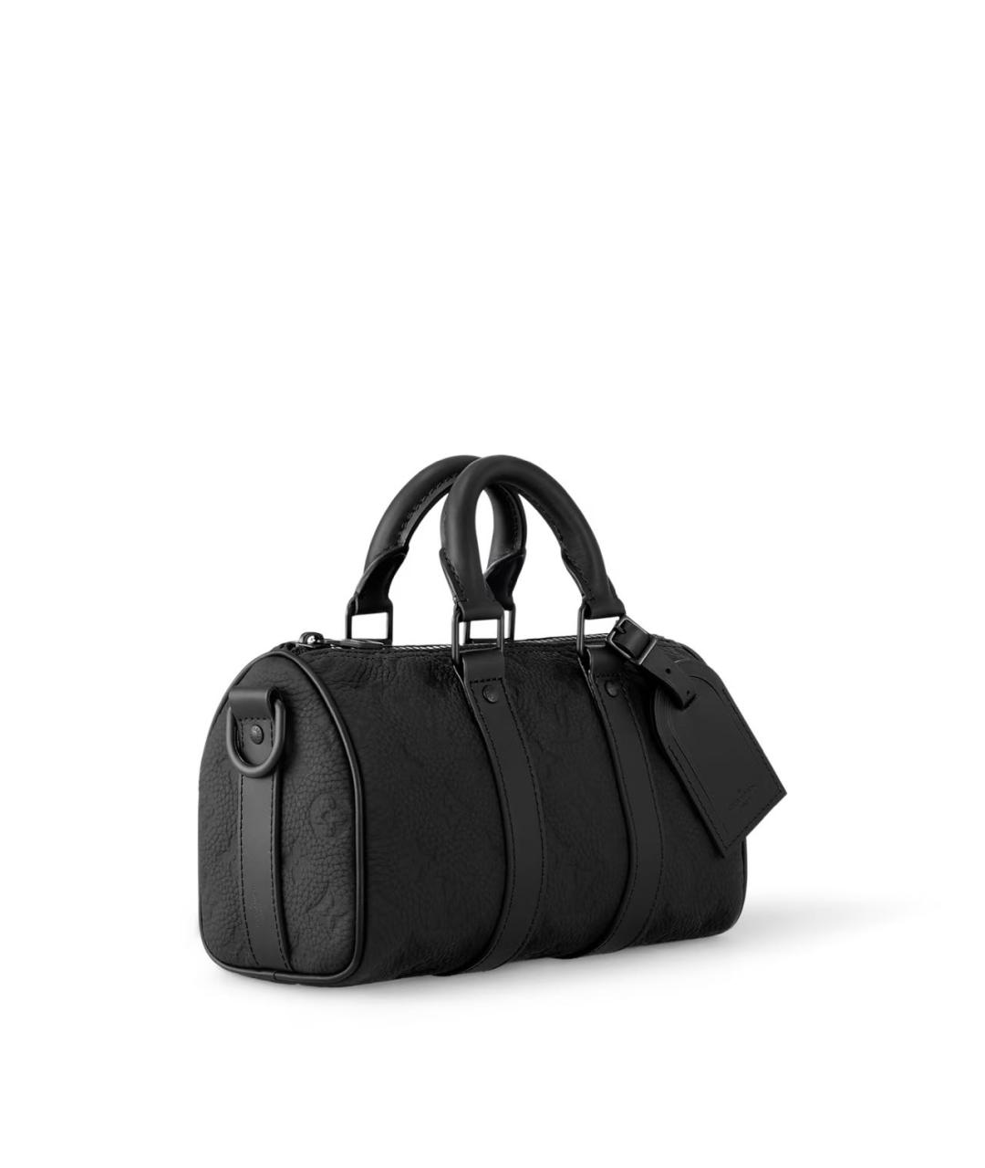 LOUIS VUITTON Черная кожаная сумка на плечо, фото 3