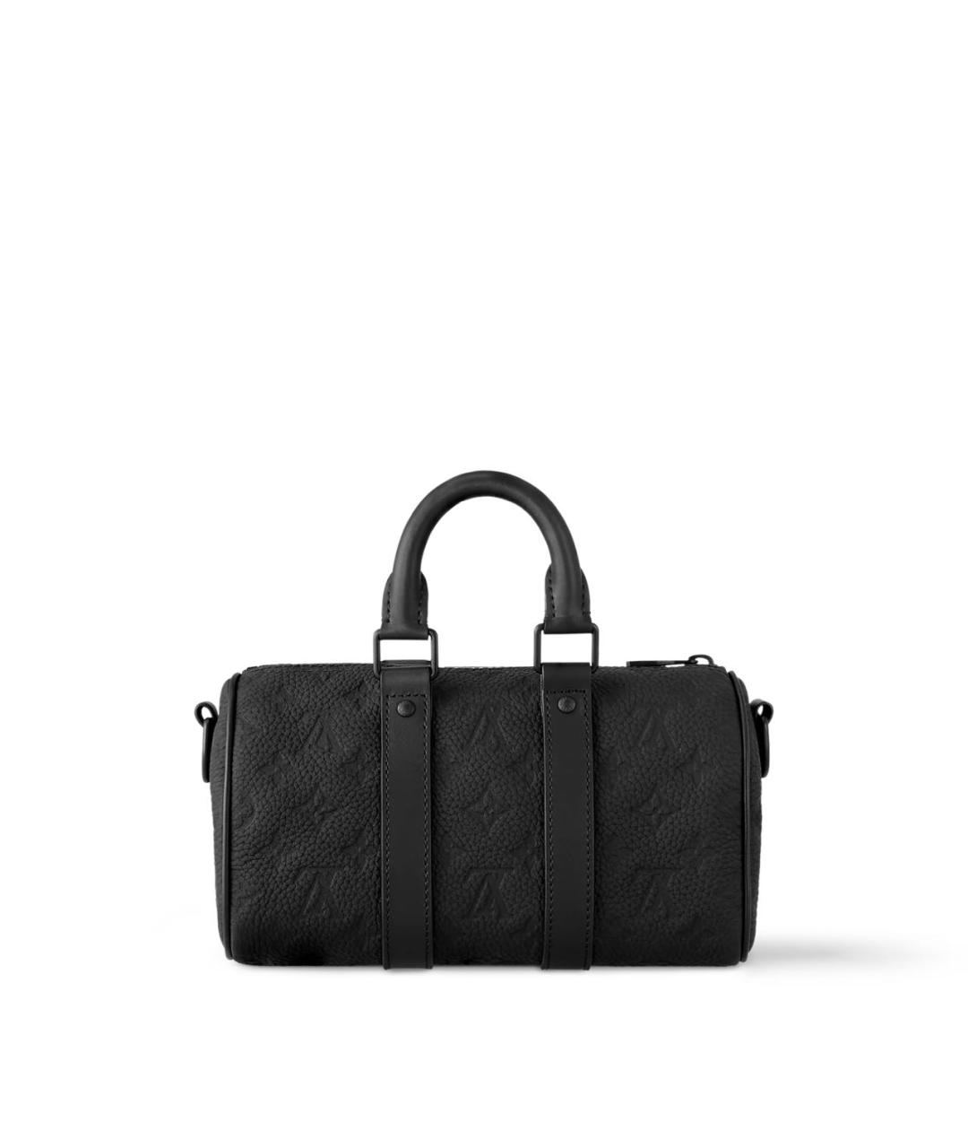 LOUIS VUITTON Черная кожаная сумка на плечо, фото 4