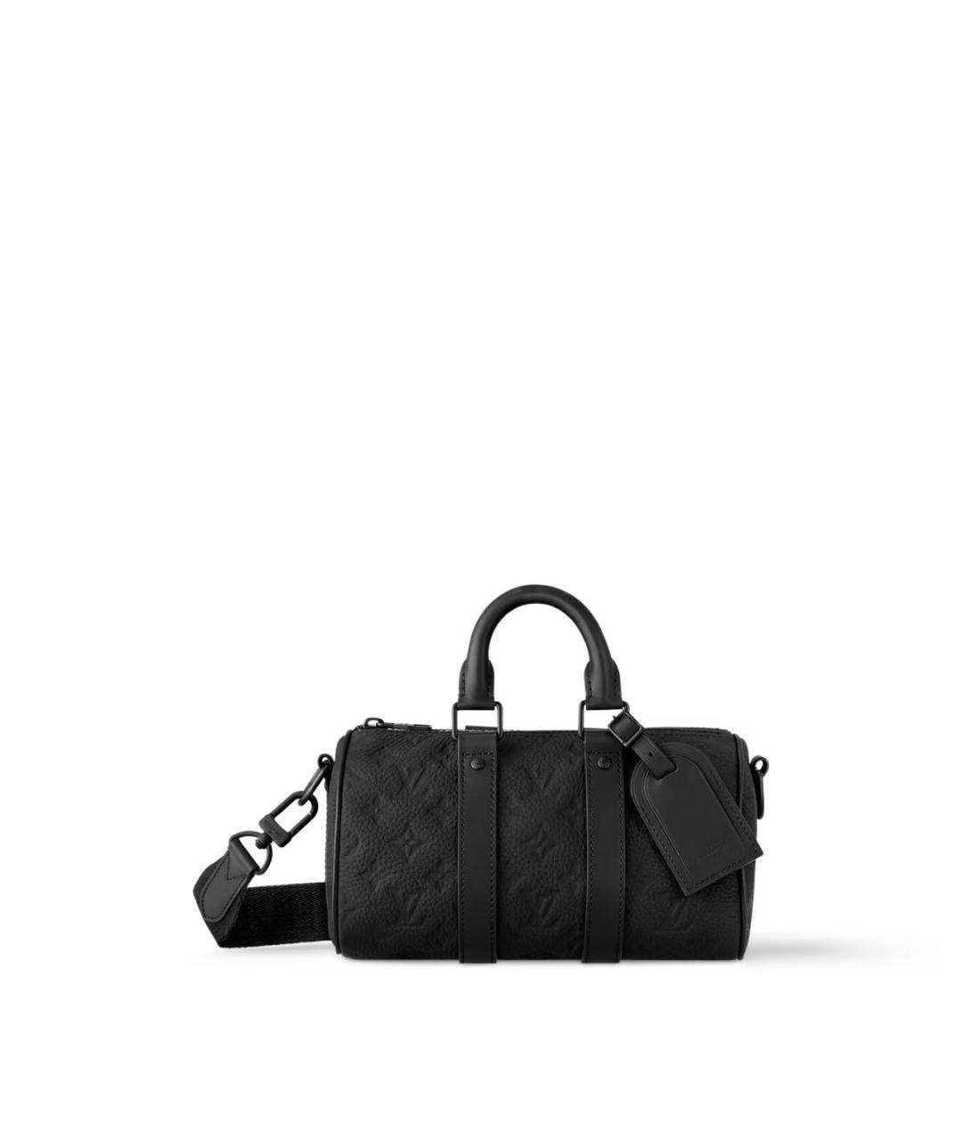 LOUIS VUITTON Черная кожаная сумка на плечо, фото 9