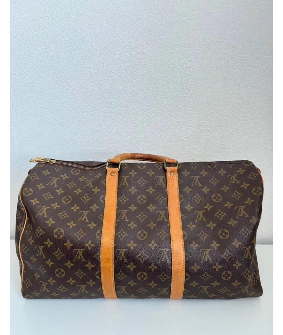 LOUIS VUITTON Коричневая сумка с короткими ручками, фото 2