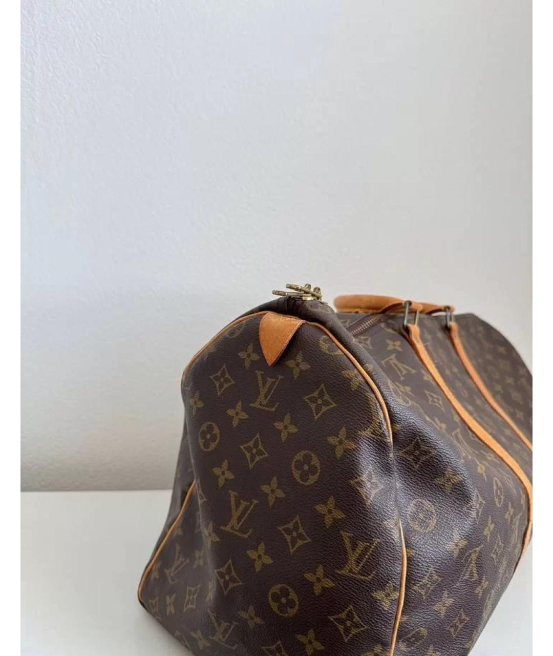 LOUIS VUITTON Коричневая сумка с короткими ручками, фото 3