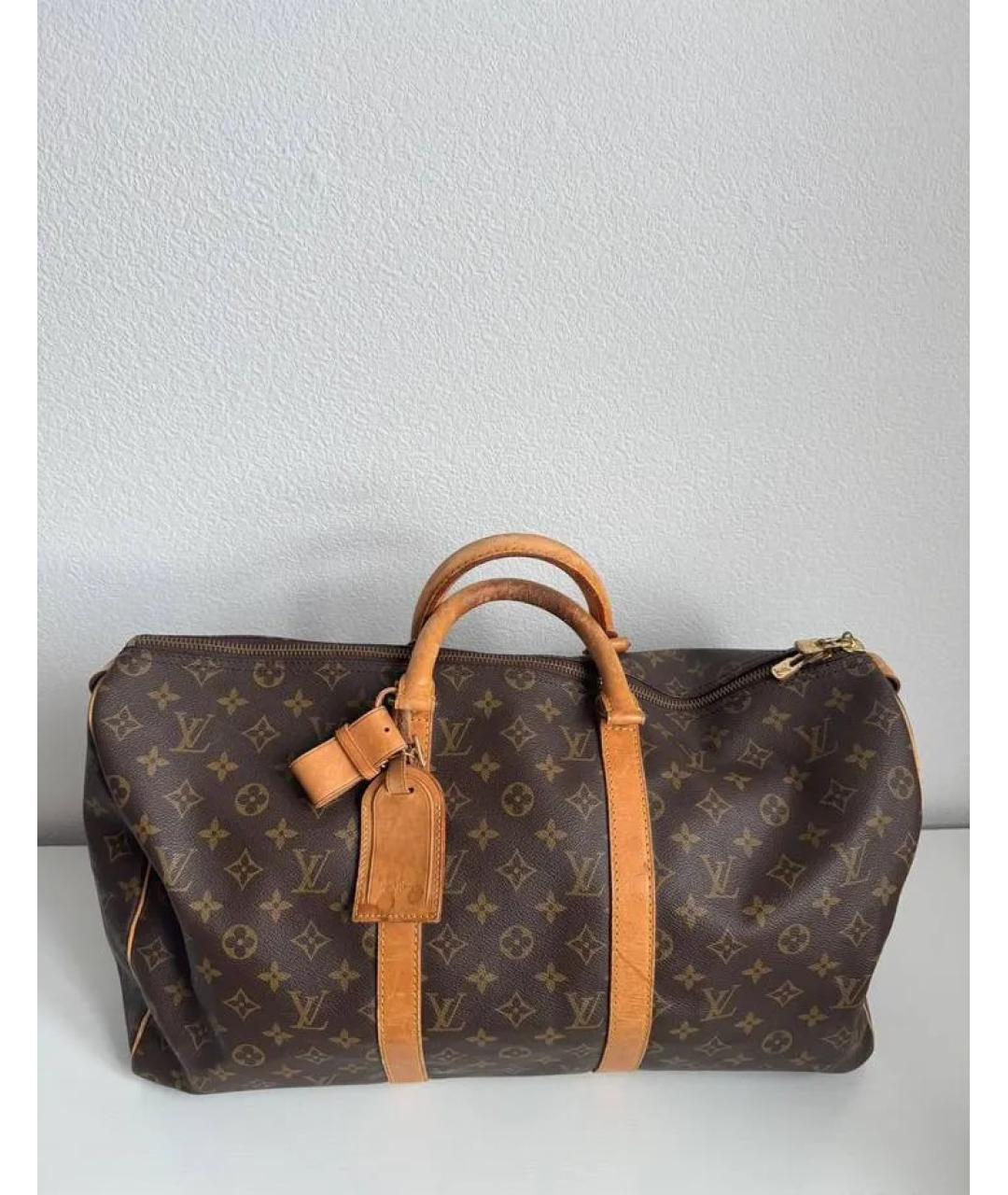 LOUIS VUITTON Коричневая сумка с короткими ручками, фото 8