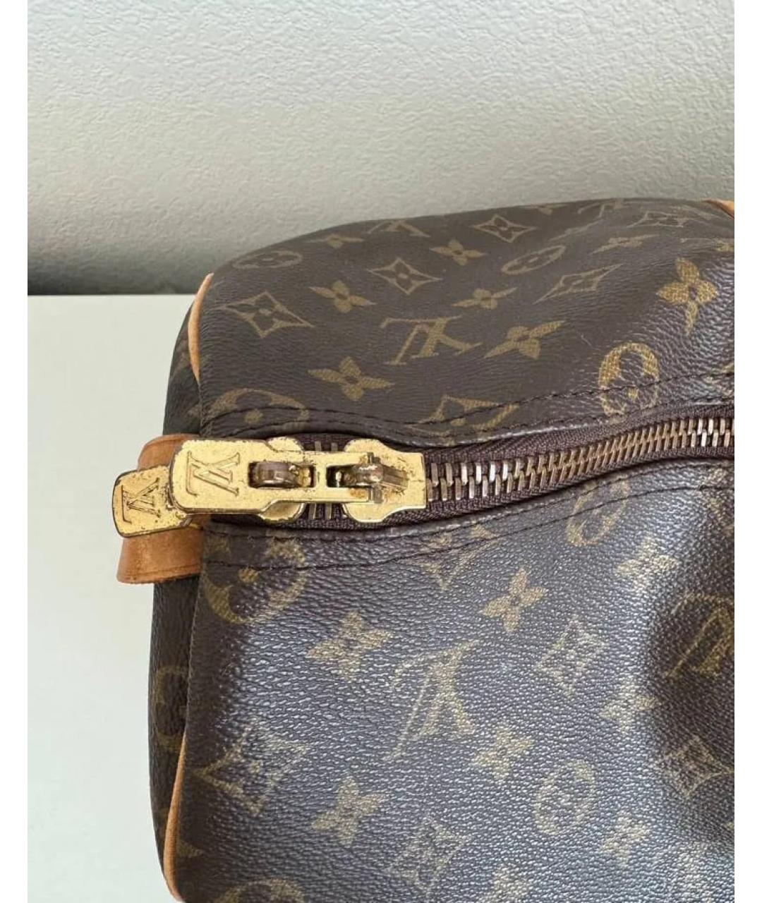 LOUIS VUITTON Коричневая сумка с короткими ручками, фото 4