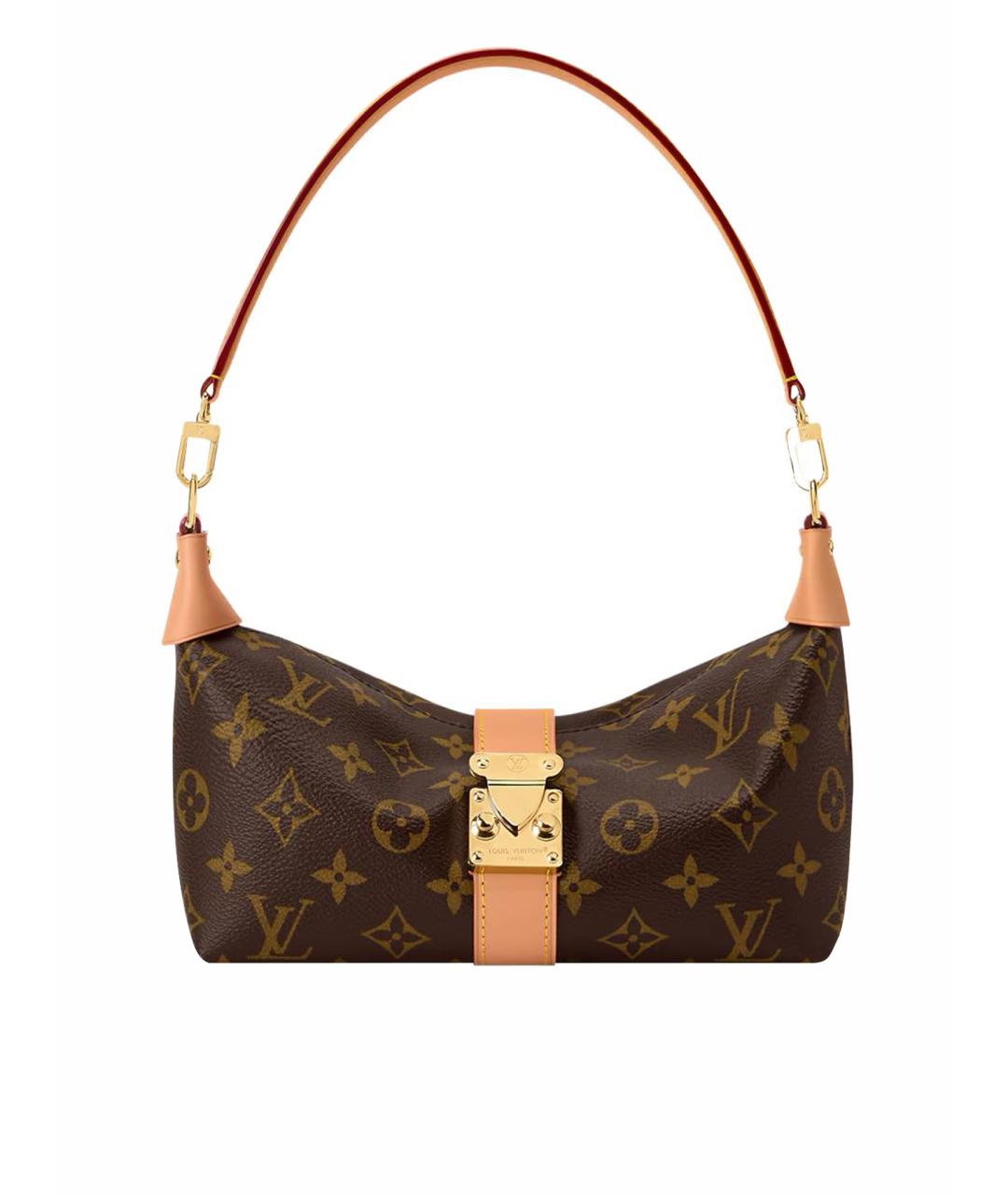 LOUIS VUITTON Коричневая сумка с короткими ручками, фото 1