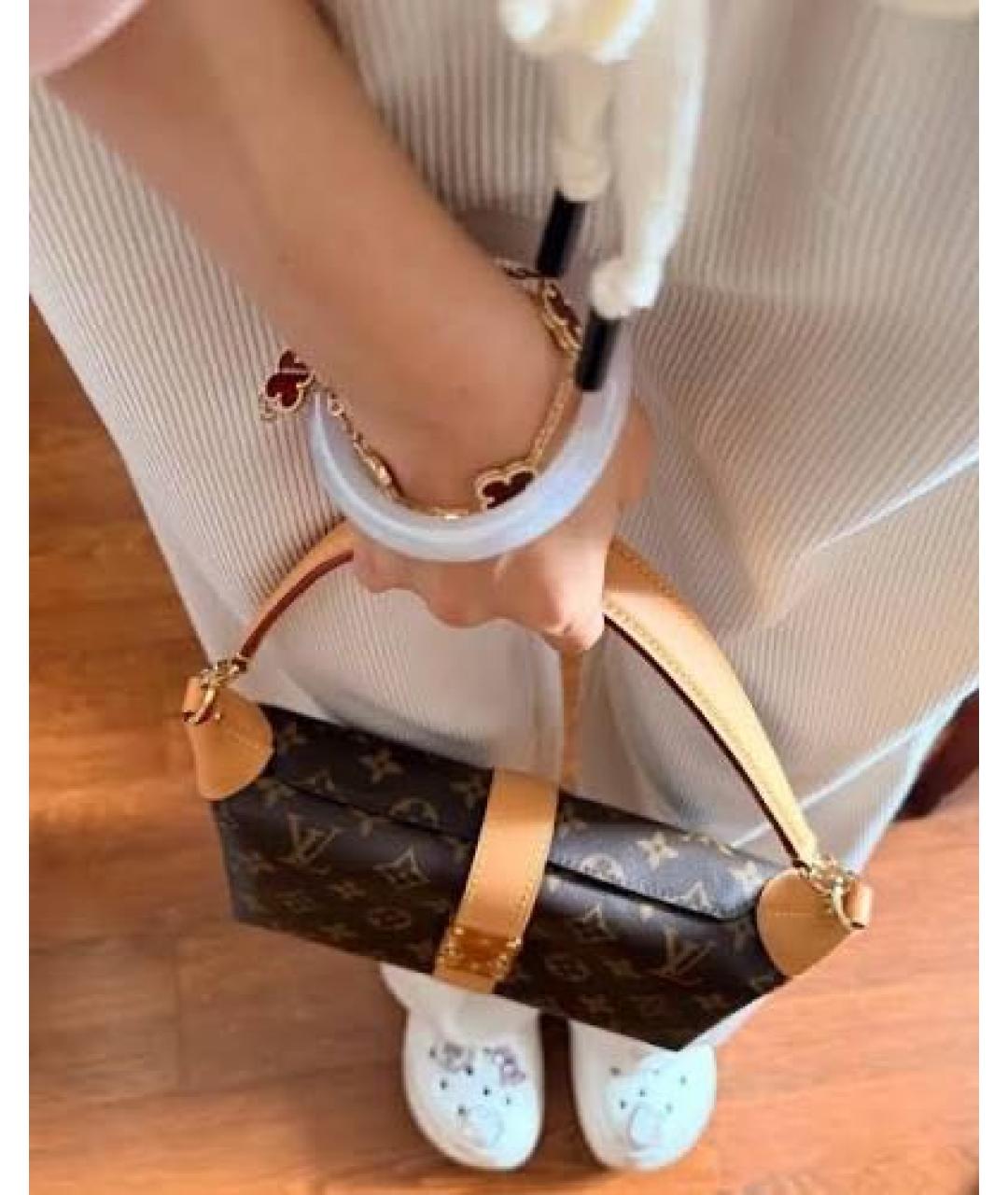 LOUIS VUITTON Коричневая сумка с короткими ручками, фото 3