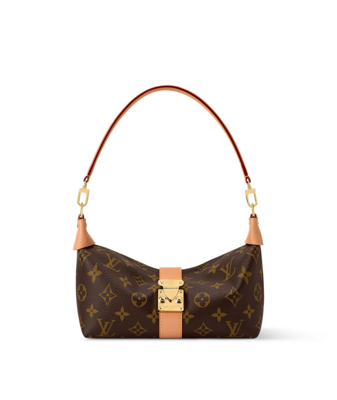 LOUIS VUITTON Коричневая сумка с короткими ручками, фото 6