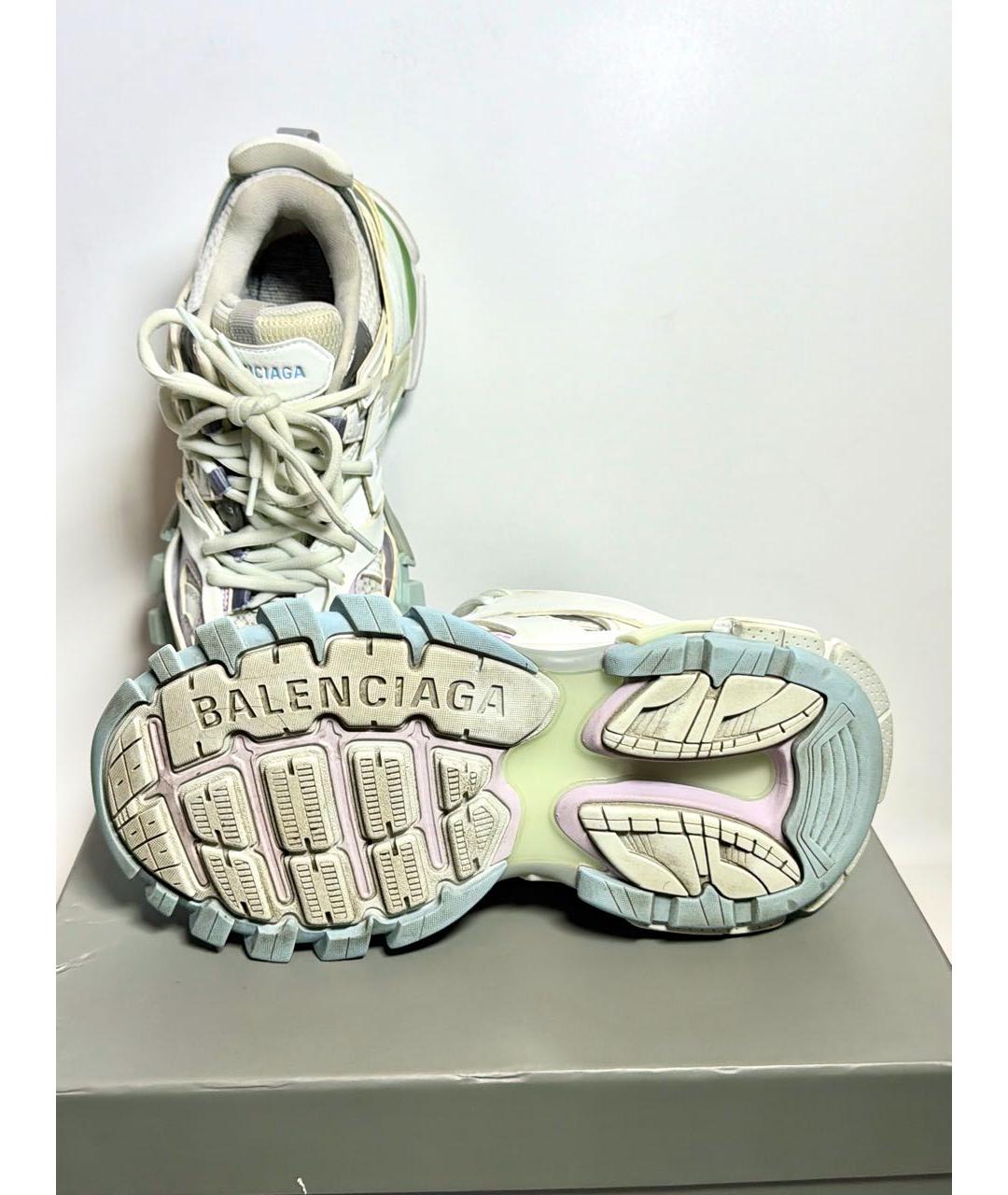 BALENCIAGA Белые текстильные кроссовки, фото 7