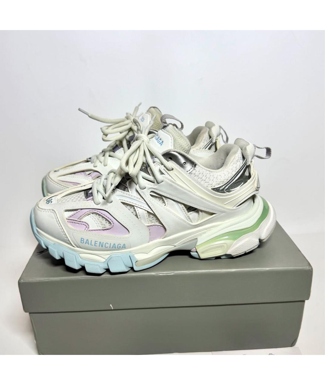 BALENCIAGA Белые текстильные кроссовки, фото 8