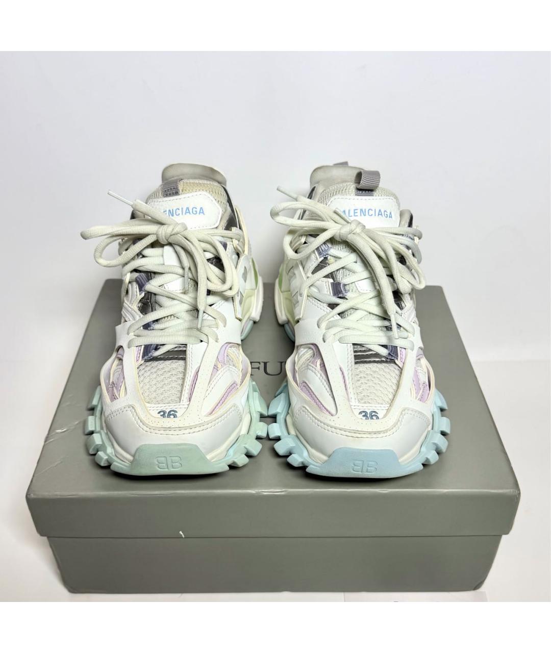 BALENCIAGA Белые текстильные кроссовки, фото 2