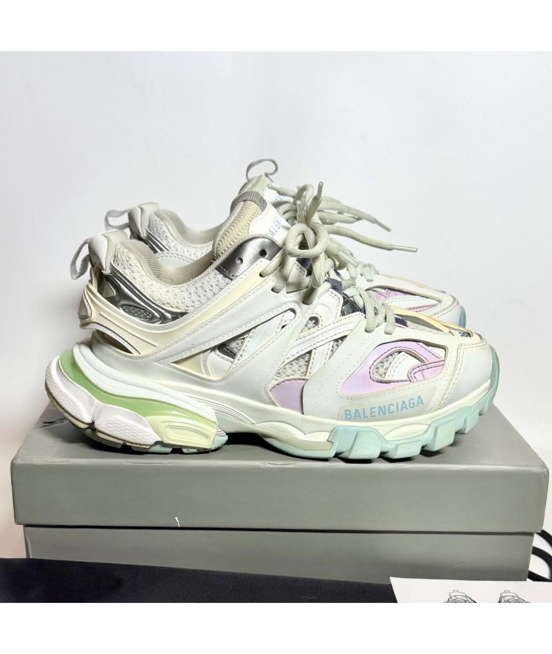 BALENCIAGA Белые текстильные кроссовки, фото 9