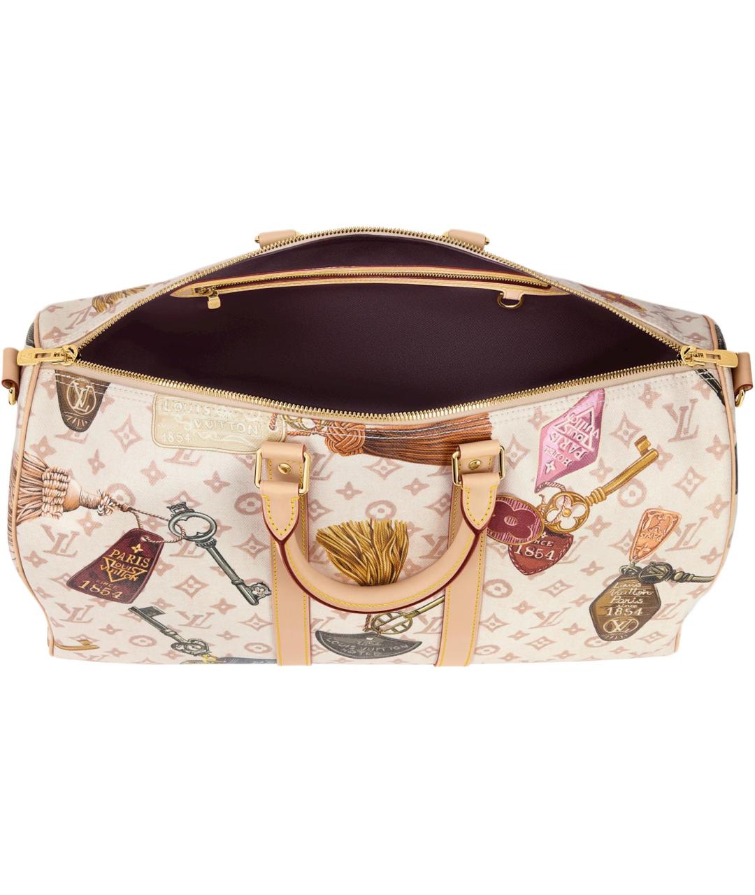 LOUIS VUITTON Бежевая дорожная/спортивная сумка, фото 4