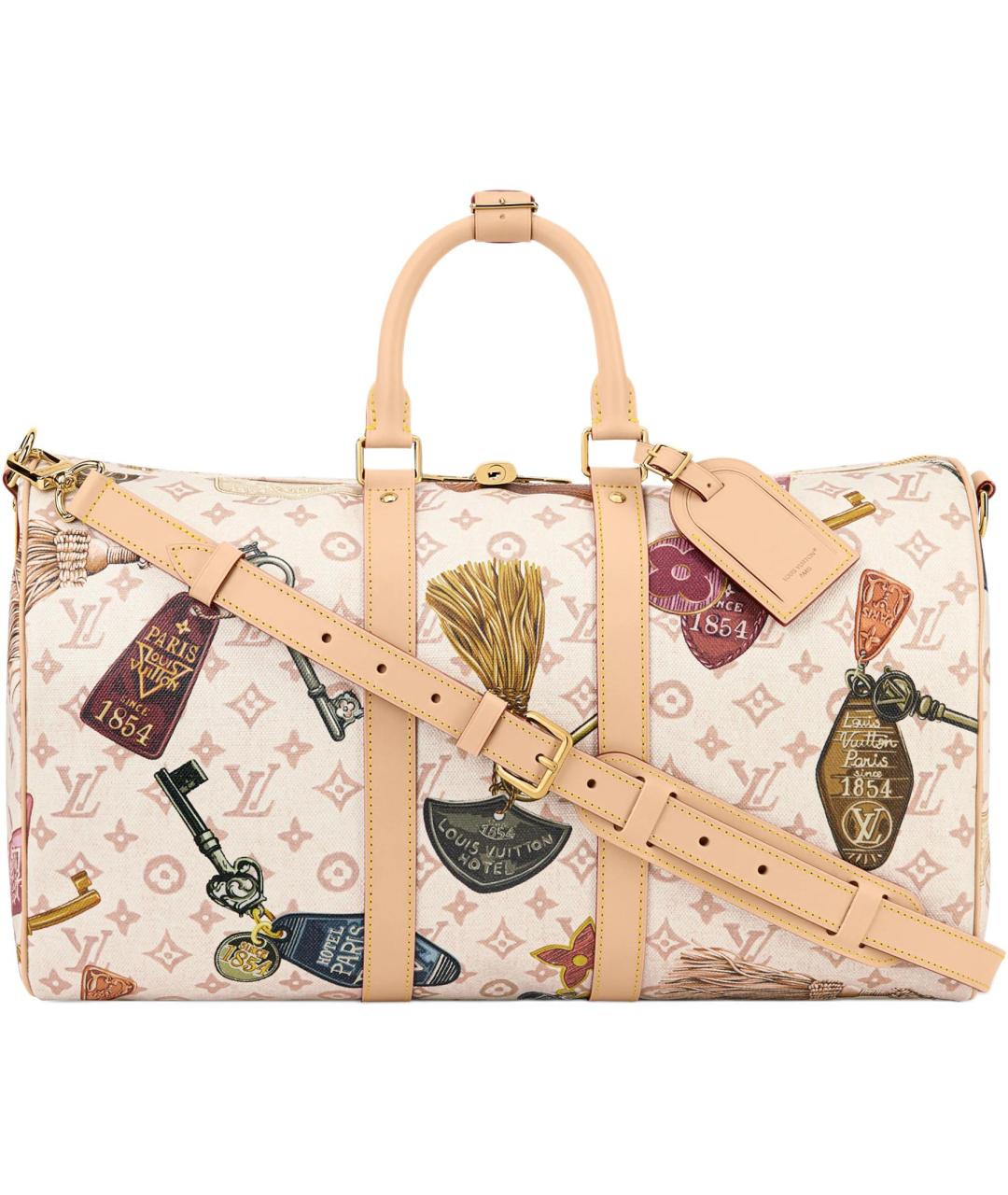 LOUIS VUITTON Бежевая дорожная/спортивная сумка, фото 1