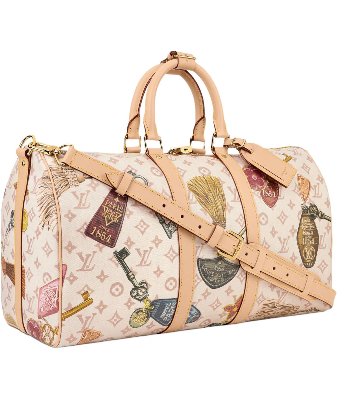 LOUIS VUITTON Бежевая дорожная/спортивная сумка, фото 2