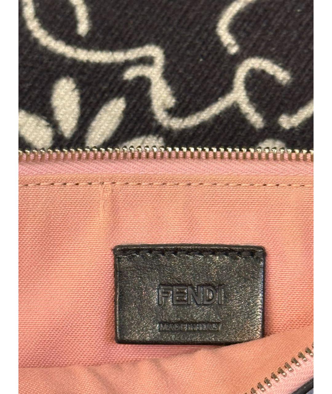 FENDI Розовый кожаный кошелек, фото 3